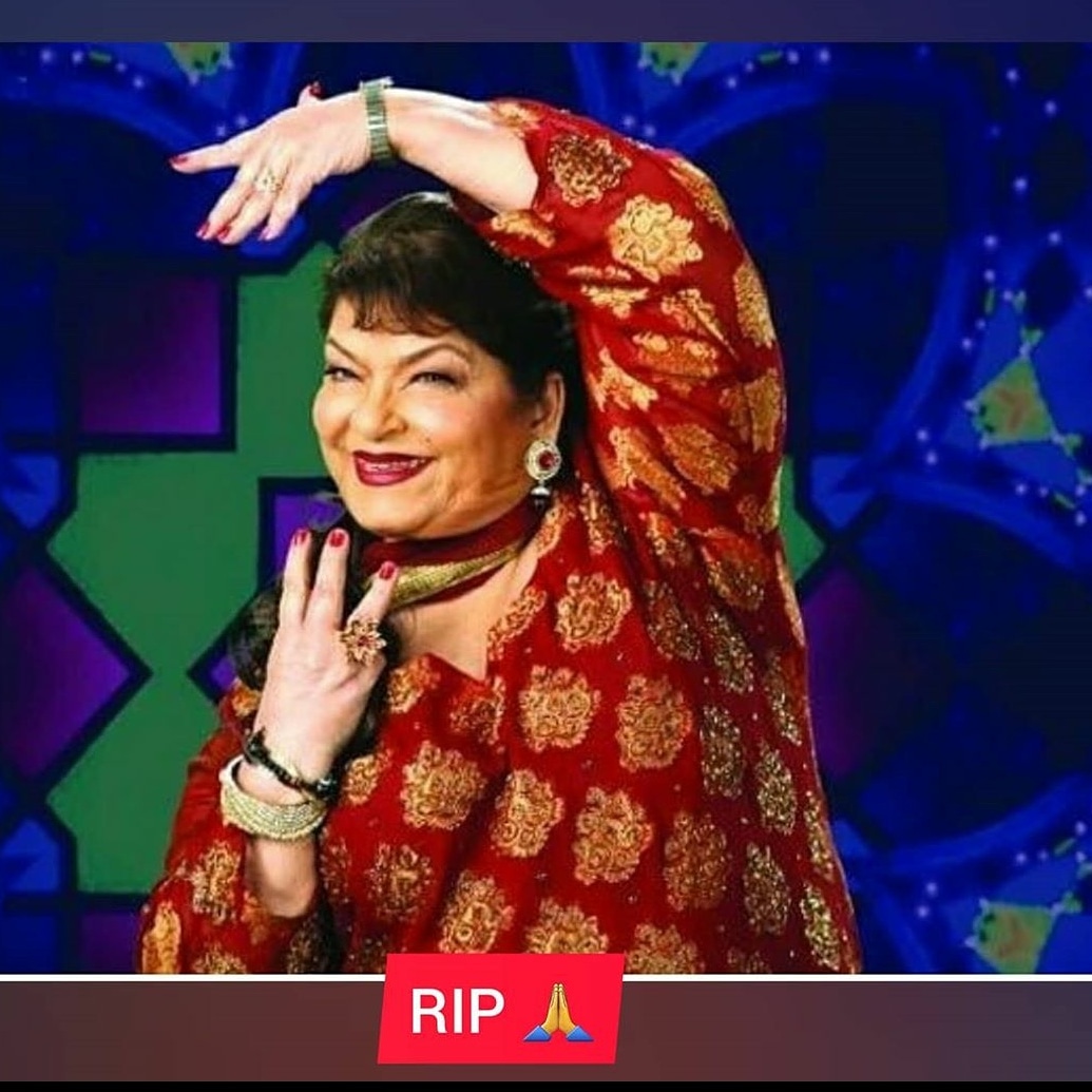 Bollywood loses one more gem. Ace choreographer Saroj Khan breathed her last in the wee hours of morning due to cardiac arrest. She was admitted to the hospital due to breathing difficulties. Saroji last choreographed #madhuridixit in the movie Kalank. #rip #sarojkhan