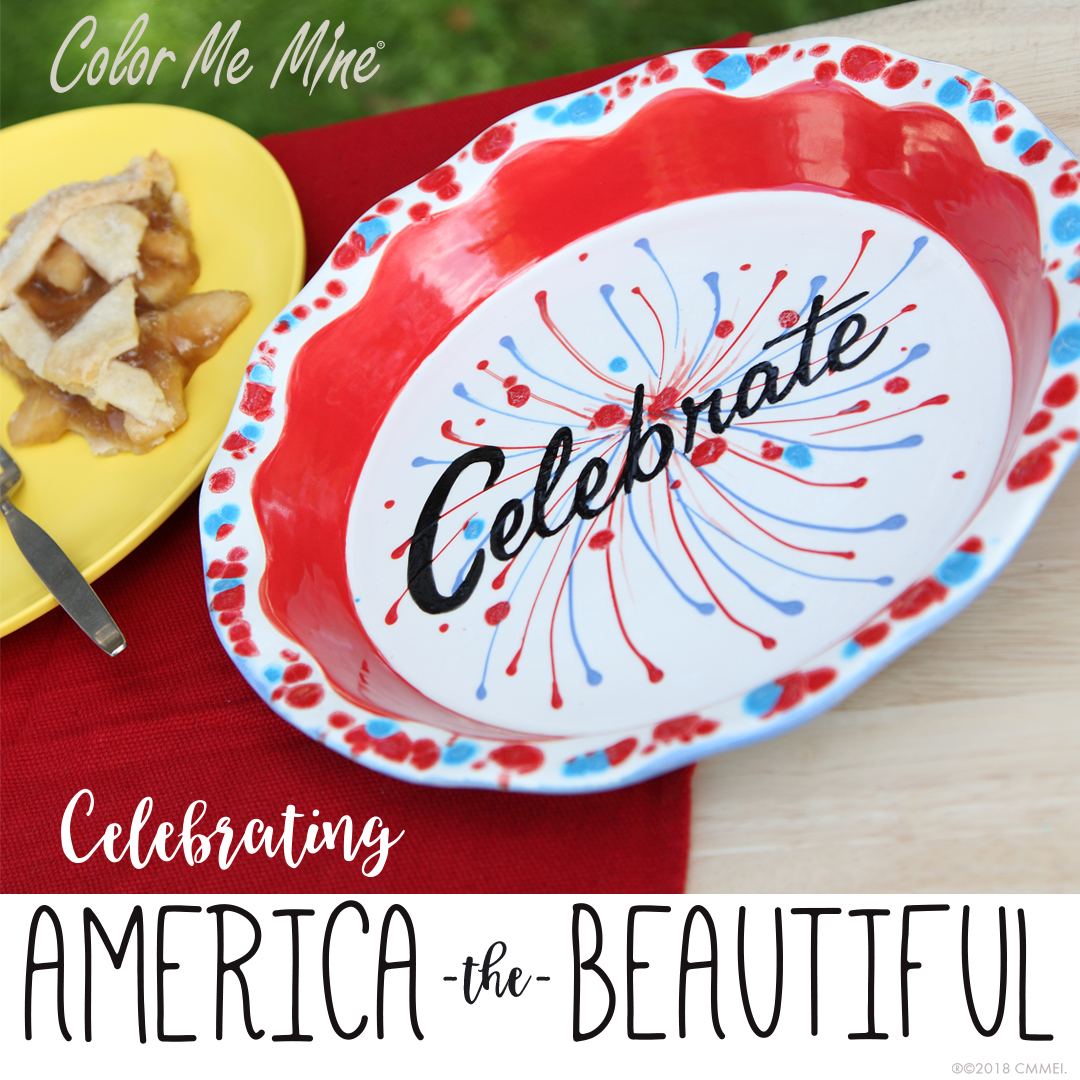 Happy Birthday, America! Contact your local studio for holiday hours and pottery painting to-go! May you holiday be filled with love, laughter, and creativity! #colormemine #potterypainting #fourthofjuly #july4th  #USA