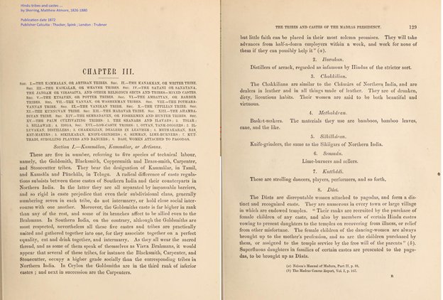 Dasis were defined as "disrespctable woman working in Pagodas". But nowhere it was associated it prostitution so far.Thread on DevDasi's History   https://twitter.com/i_Mystic/status/1278287107459411968?s=20 @Politico_Jay12/n