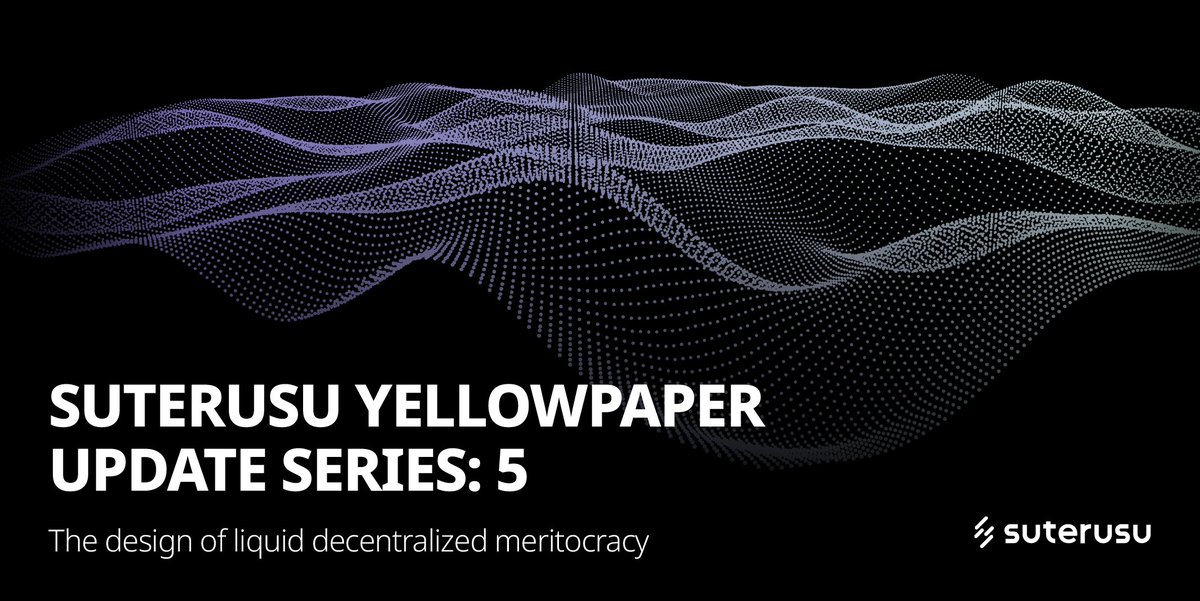 A blockchain project thrives or dies with its on-chain governance mechanism, which is why today’s article introduces our design of a liquid decentralized meritocracy mechanism. Our next article will provide more details on this. Stay tuned.  suo.im/6xWfuP