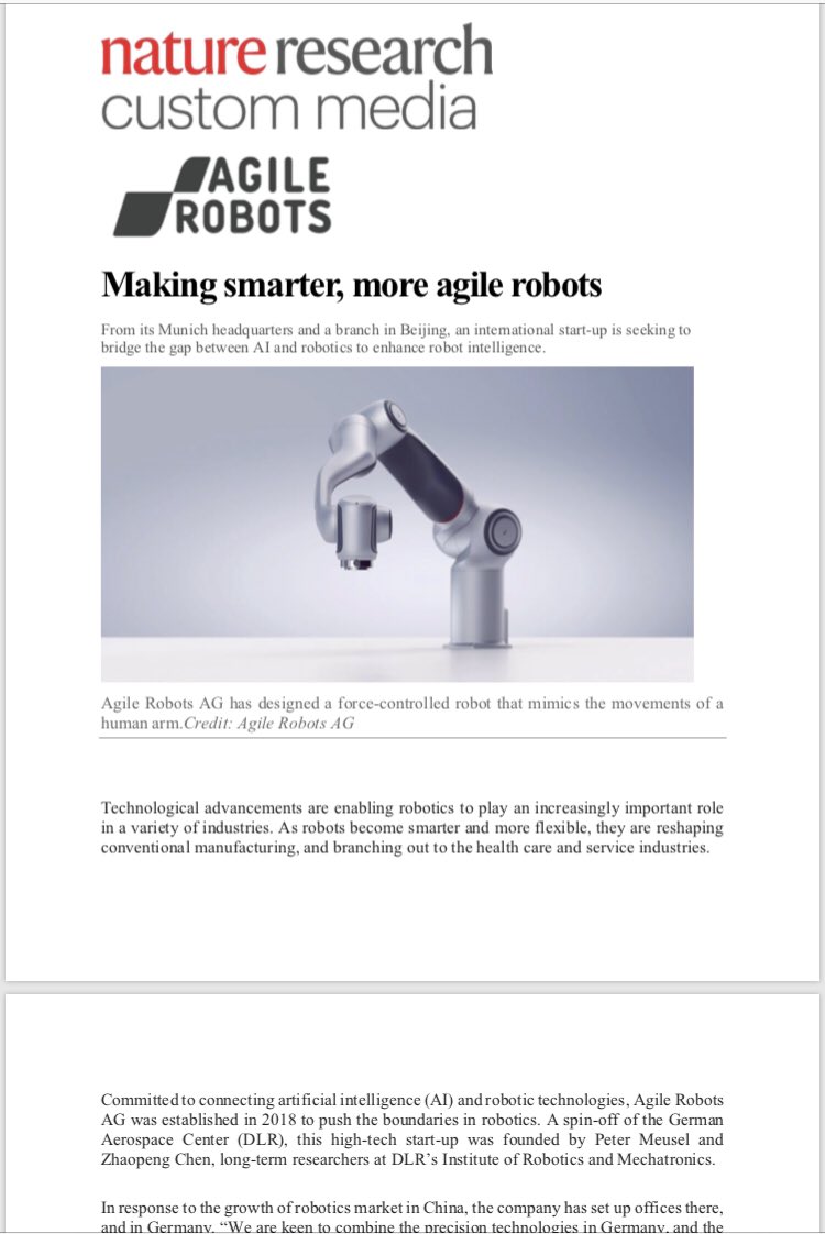 CVenturesfund's tweet photo. #cventuresportfolio[AgileRobots]

Making smarter, more agile robots! 

Great story on Agile’s robotic solution and application scenario, reported by @nature, the world’s leading science journal.   

@agilerobots https://t.co/VgQlLsleAF