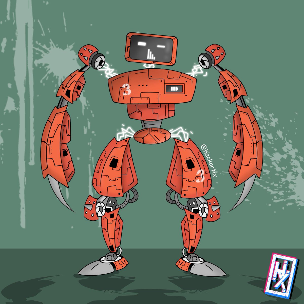 hackartix's tweet image. My Robot 0006 #TerminatorDarkFate #Terminator #Transformers #robot #robotchallenge #robot #illustration #IllustrationArtist