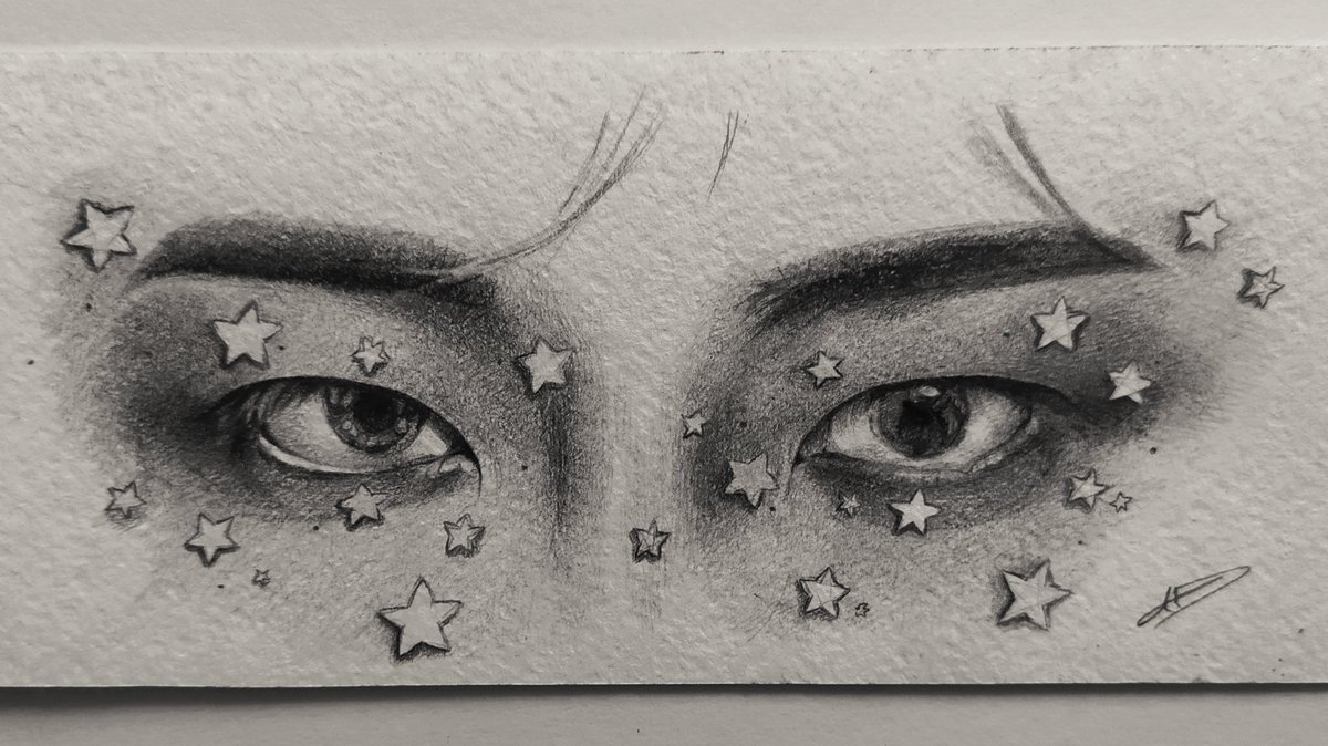 seonghwawa's tweet photo. He stares at the stars and they shine back on his eyes .☆*

[#성화 #seonghwa #ateez #ateezfanart] https://t.co/jGtdRKxu98