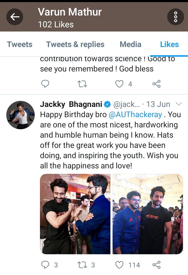 Here comes entrepreneur Varun Mathur partner of  #ShushantSinghRajput in Innsaei Ventures.He is related to films and media both.Look at his Twitter he liked Jackky tweets more. #SushantSingh #CBIMustForSushant #SushantSinghRajput #cbiforsushant #CBIEnquiryForSushantSinghRajput