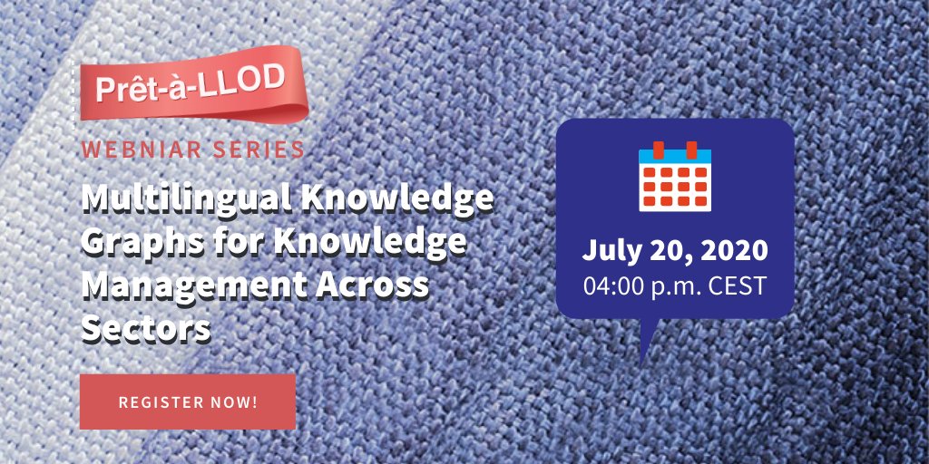 Learn how novel #nlp methods and #knowledgegraphs are combined to a hybrid intelligence understanding natural language. Join the <a href="/pret_a_llod/">Prêt-à-LLOD</a> webinar on the recent outcomes of a joint European research project on Linguistic Linked Data #llod attendee.gotowebinar.com/register/10402…