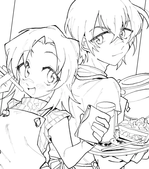 色塗ろうかなって思ったけどモノクロで... 