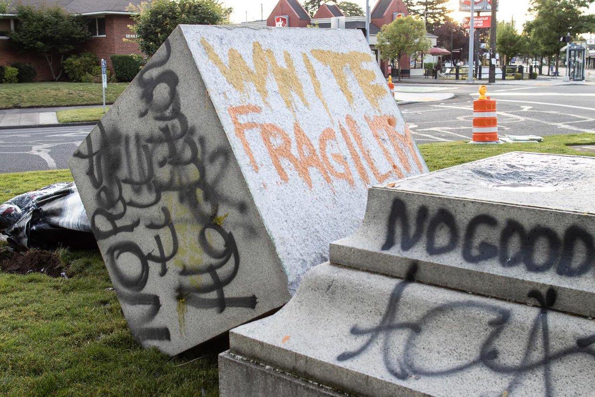 Andy Ngo On Twitter 2 Weeks Ago The Washington Statue In Portland Was Toppled Set On Fire Urinated Upon By Antifa No Suspects Identified City Removed It Last Night The