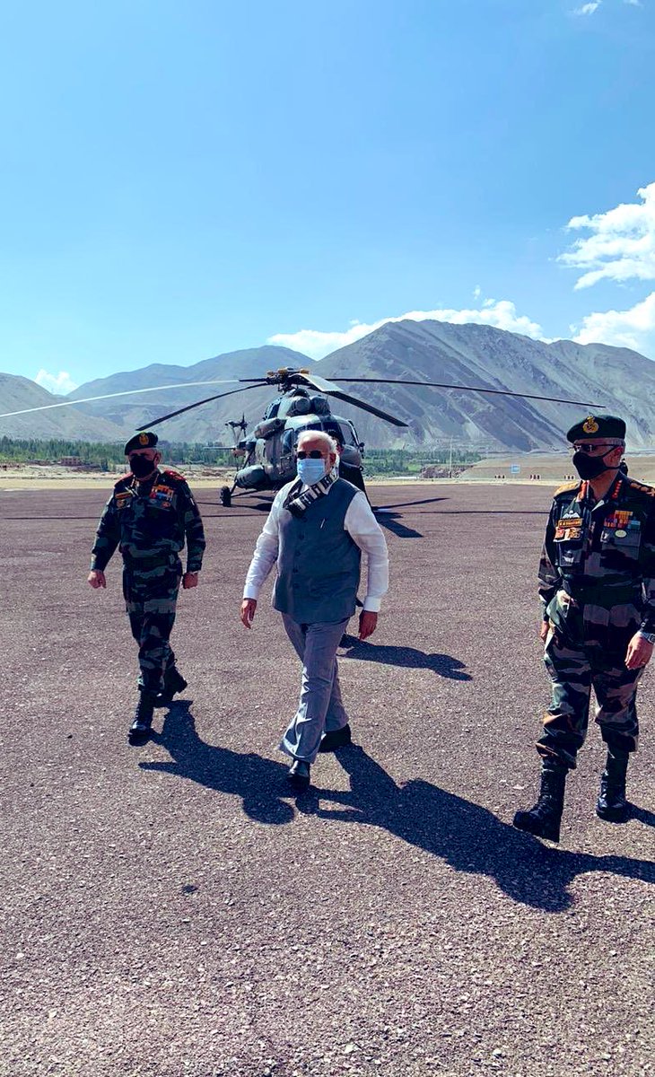 PM <a href="/narendramodi/">Narendra Modi</a> Ji in Ladakh. 

No one does it better than him. 

#MyPMMyPride