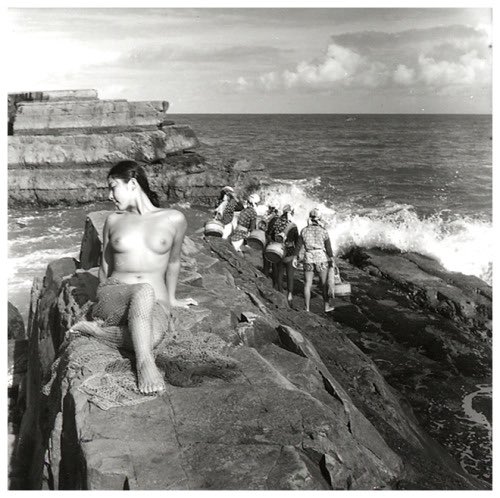 As his work progressed, he began experimenting with posed nude photographs inspired by his early work with the ama. The shots are more stylised, but he often used ama divers as his models.  http://yoshiyuki-iwase.blogspot.com/p/in-1904-yoshiyuki-iwase-was-born-in.html?m=1