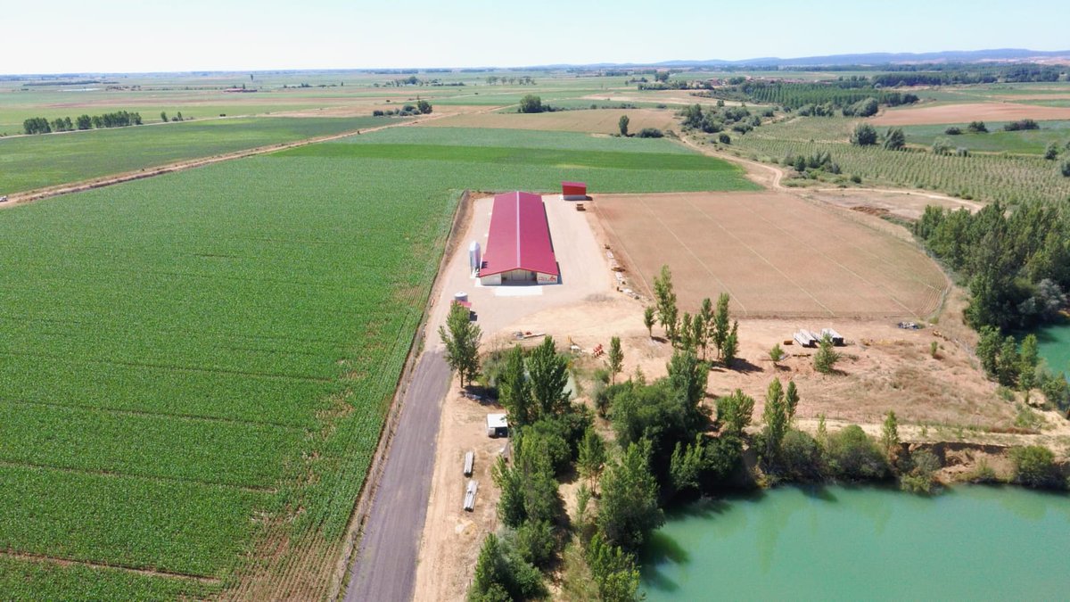 EXAFAN_oficial's tweet photo. ¡Menudas vistas aéreas nos llegan de una nueva #granja de #pollos en Castilla y León! 😍 Si os gusta lo que veis y queréis saber más de este proyecto llave en mano de #EXAFAN, no podéis perderos el próximo número de la revista @aviNewsESP. https://t.co/uyUj5FfK3Q