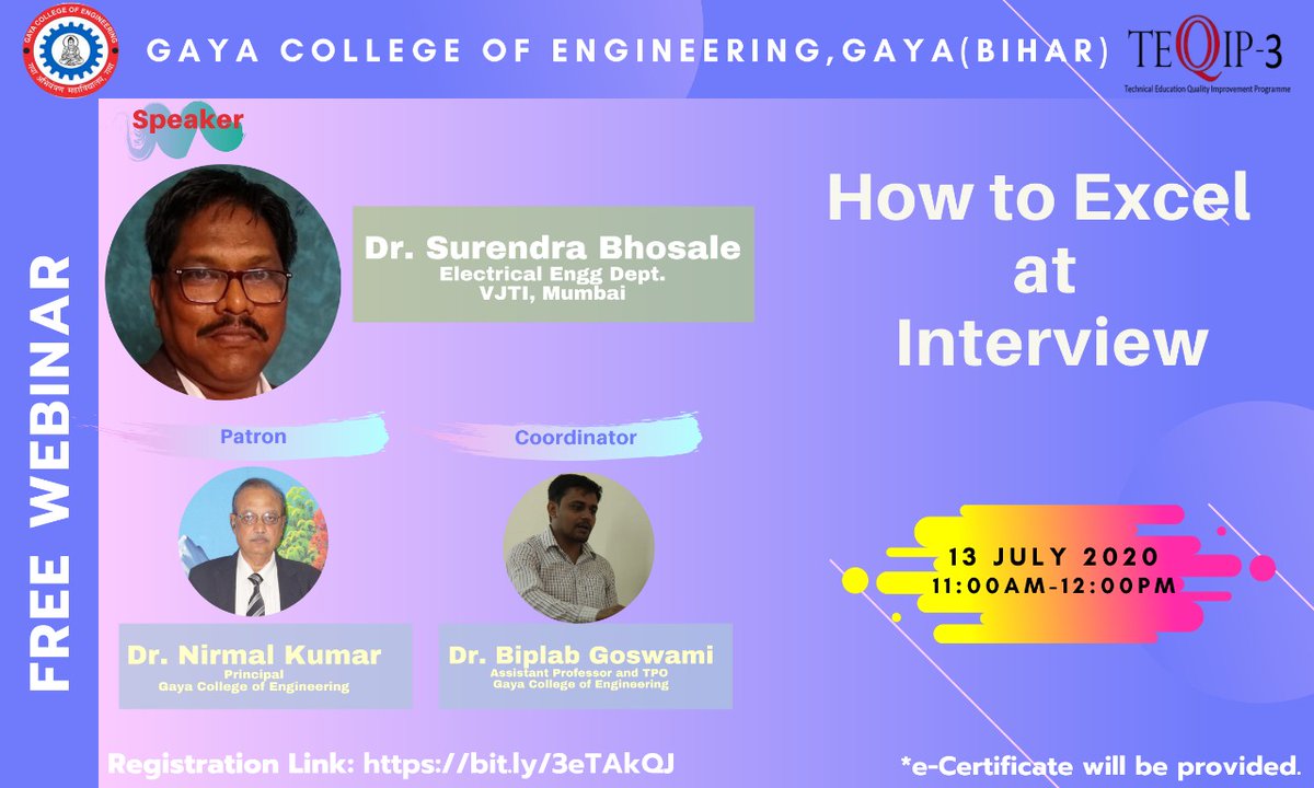 Gaya College of Engineering, Gaya (Bihar) tweet media