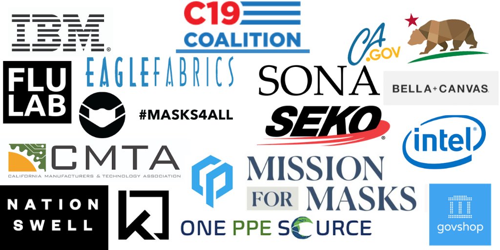c19coalition's tweet photo. The biggest welcome! 
@IBMBlockchain @BellaCanvasLA @missionformasks @TheFluLab @GovShop @CoProcure @SEKO_Logistics @Kaas_tailored @NationSwell @jeremyphoward @cmta @intel @oneppesource @EagleFabrics @sonadevelopment https://t.co/i5IZAoBwHp