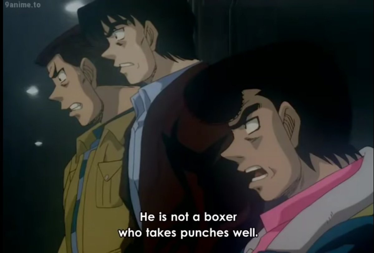 Next is his fighting style.Date isn't a hard puncher like Ippo or Sendo, not a talented Out-Boxer like Miyata or Itagaki and he can't take hits very well, not only that but with his age problems on top of that he is a ture underdog, however he was still the japan champion and