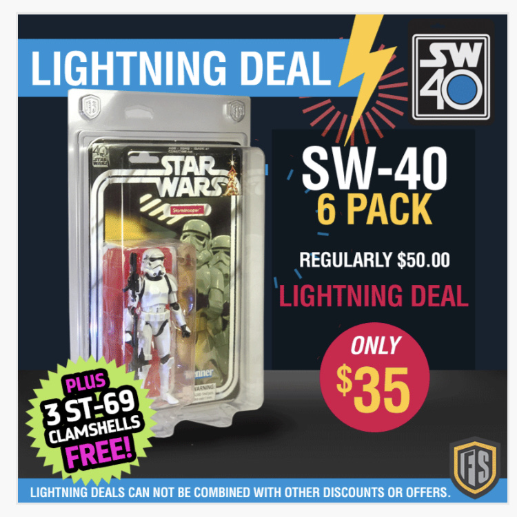 yak_face's tweet photo. FigureShield Lightning Deal >>>  https://t.co/MpqEKzJq2V #hasbro #figureshield #blackseries #starwarsblackseries https://t.co/w8cA3lcLBH