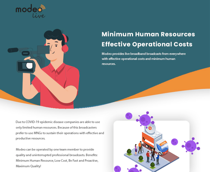 #Broadcasters optimize their operational costs and human resources by using #Modeo #Live #backpack solution! #media #tv #NewsAgencies #BreakingNews #Broadcasting #Broadcasters #LiveStreaming #LiveProduction #MediaProduction #LiveVideoStreaming #LTE #5G