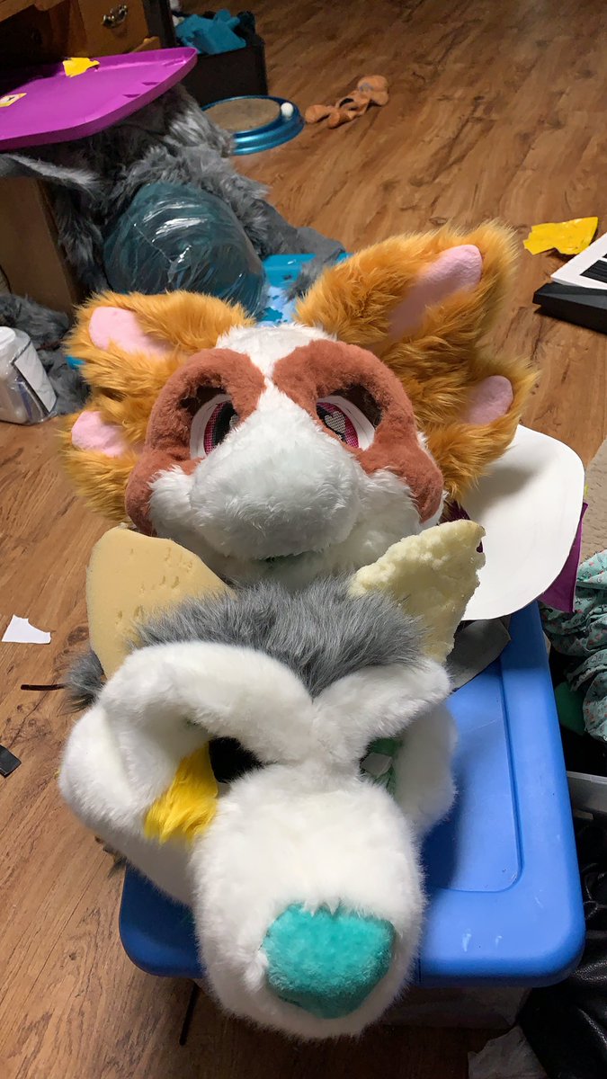 Minecraft_Foxy's tweet photo. Just wanted to share some of my fursuit work! I post more regularly on my instagram Ashenfurs_Anthros https://t.co/LF99cPqKJu