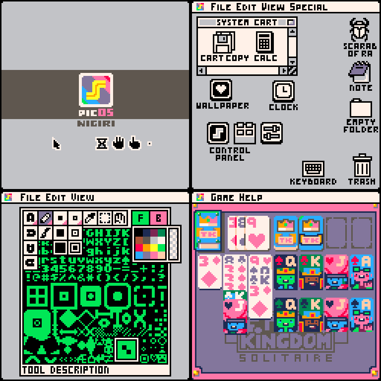 castpixel's tweet photo. PicOS, an Operating System for #pico8. WIP with @Enargy
#pixelart #ドット絵 https://t.co/VUjeNGOblG