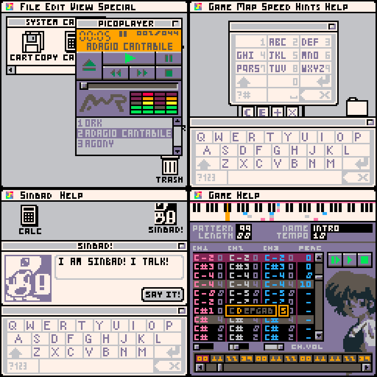 castpixel's tweet photo. PicOS, an Operating System for #pico8. WIP with @Enargy
#pixelart #ドット絵 https://t.co/VUjeNGOblG