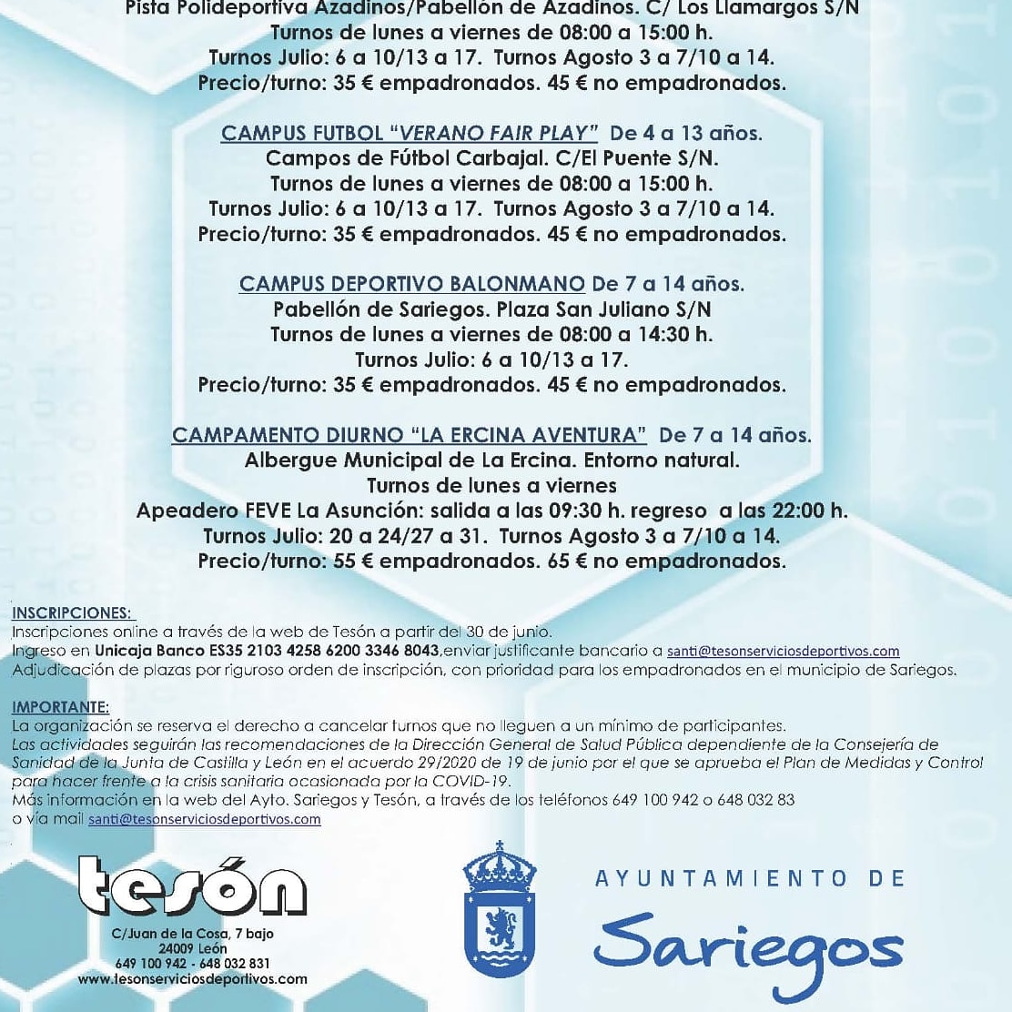 Vuelve el balonmano a Sariegos organizado por <a href="/BSariegos/">Balonmano Sariegos</a> y <a href="/aytosariegos/">Ayto. Sariegos</a> 🤾🏻‍♂️🤾‍♀️