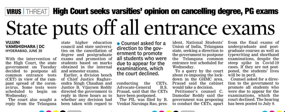 nsui's tweet photo. A big victory of NSUI. We have been fighting for students from streets to High Court, our voice has been heard by Law. Telangana Govt filed the affidavit in this regard after the PIL filed by Telangana NSUI for the same  #PromoteStudentsSaveFuture https://t.co/FvchTWBleQ