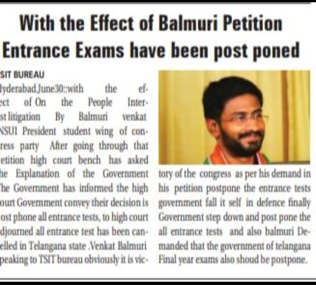 nsui's tweet photo. A big victory of NSUI. We have been fighting for students from streets to High Court, our voice has been heard by Law. Telangana Govt filed the affidavit in this regard after the PIL filed by Telangana NSUI for the same  #PromoteStudentsSaveFuture https://t.co/FvchTWBleQ