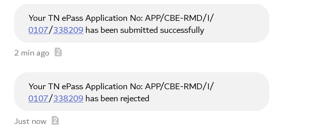 yassercres's tweet photo. @TNeGA_Official @Vijayabaskarofl @CMOTamilNadu Thanks to #tnefail system. Pass applied was rejected in 2 mins. Didn't even had time to read the application. Don't know how many more days we are supposed to be stranded. Waste of time in applying #tnepass. https://t.co/X3DV7oJZb8