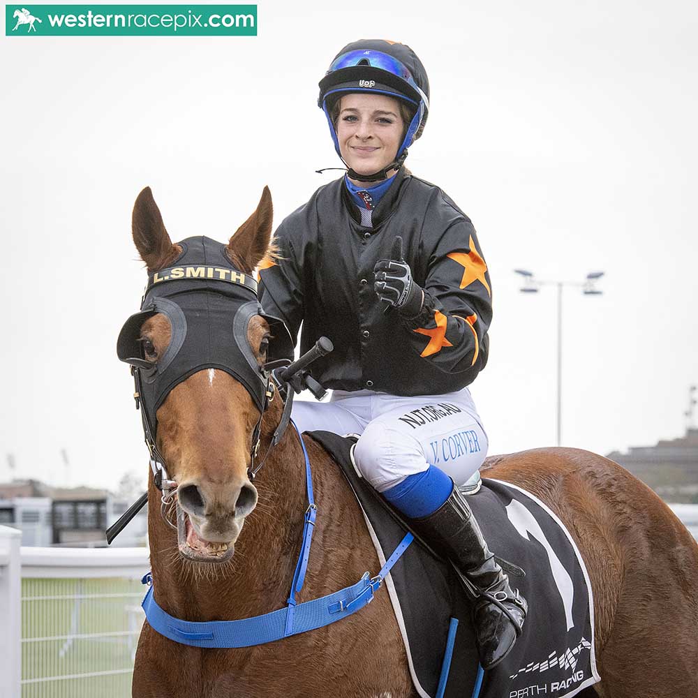 First Metro win for Victoria Corver! EXCELLENT DREAM - Belmont Wed 1st July <a href="/PerthRacing/">Perth Racing</a> #WesternRacepix #BelmontParkPerth