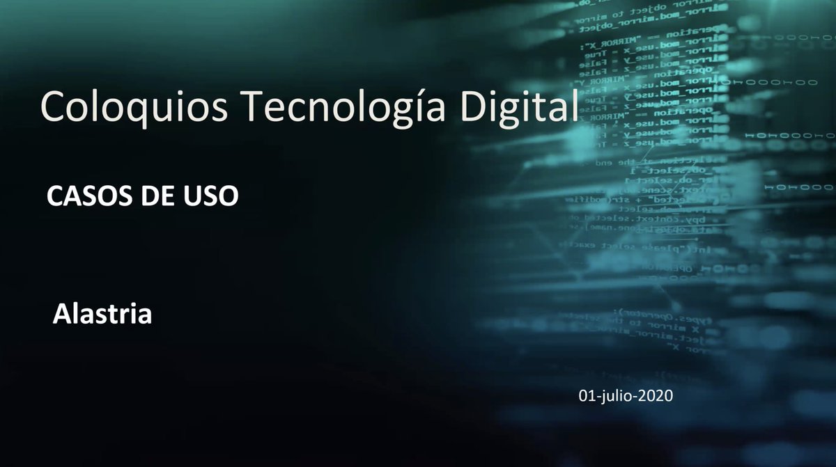 Alastria_'s tweet photo. Comienza ya el coloquio de Tecnología Digital de 
@adigital_org y @Alastria_ presenta casos de uso de #blockchain @JuanLuisGozalo #WakeUpSession #AI https://t.co/zPIFQRuO11