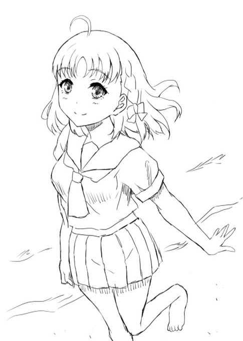 千歌ちゃん落書き 