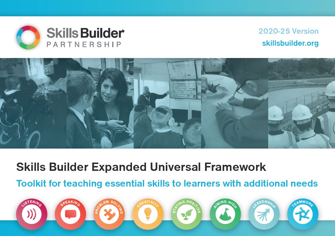 TomV_SENDSkills's tweet photo. The @Skills_Builder Toolkit for Learners with Additional Needs offers guidance for developing essential #skillsweneed like Staying Positive.

The Expanded Framework includes smaller Stepping Stones for easier scaffolding.

Full version: https://t.co/0XW710Xc0N

#SEND #Inclusion https://t.co/pEdwu065OV