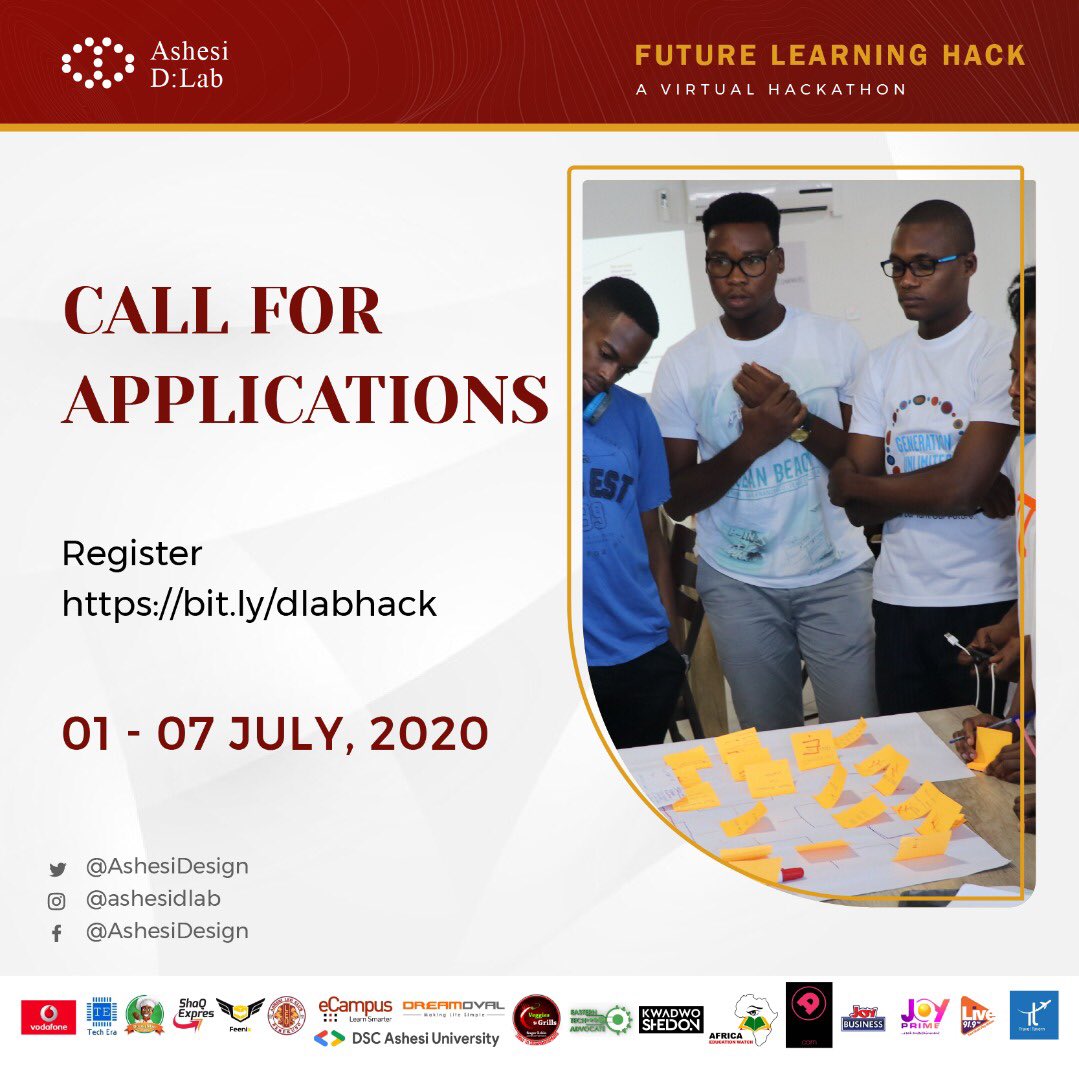 kyakuffo's tweet image. Virtual Hackathon #FutureLearningHack #DlabHacks #AshesiDLab 

@vodafoneghana
@dough_man_foods
@techera_gh
@shaq_express
@feenix_ghana
@ashesileoclub
@ecampusllc
@dreamoval
@dscashesi
@veggiesngrills 
@kwadwosheldon
@ameyaw112
@joybusinessgh
@traveltavern