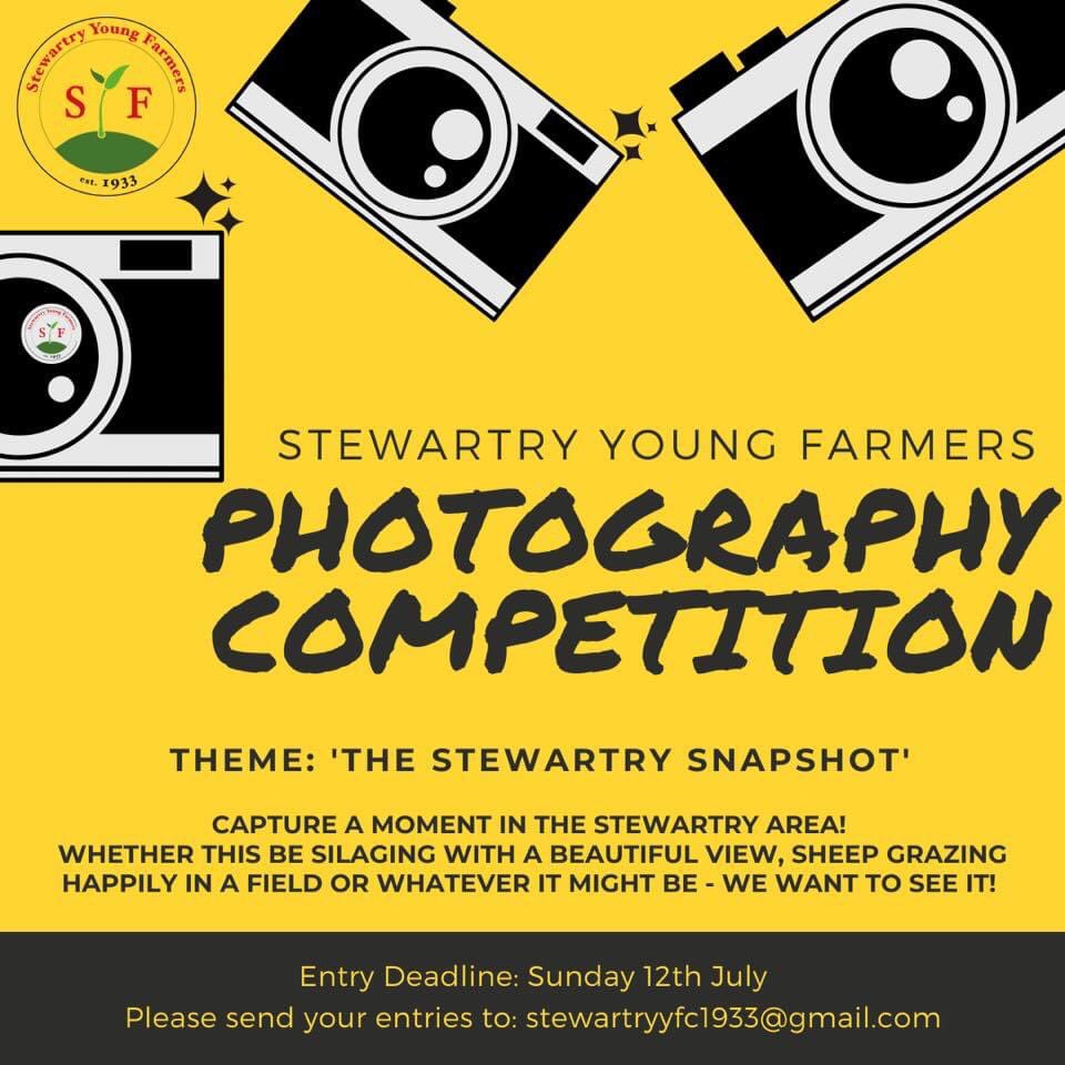 StewartryYF's tweet image. Get your cameras at the ready and send in your snaps that you’ve taken in the Stewartry! Entry deadline is Sunday 12th July and entries must be sent to stewartryyfc1933@gmail.com.

You can send in as many entries as you like - good luck! 📸 

#TeamStewy #CompetitionTime @SAYFC