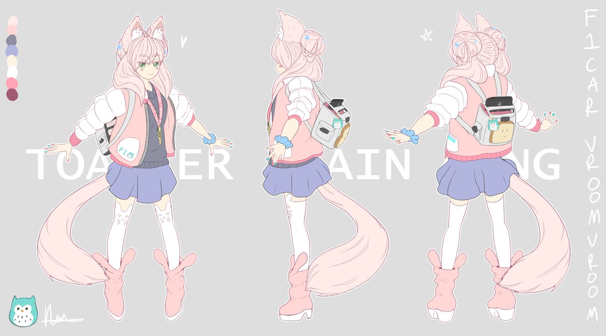 f1uke6's tweet photo. Finally designed my vrchat persona I plan on building in blender. Ain't she a cutie? #VRChat #characterdesign #originalcharacter #toasterbraingang #art #digitalart #myartbruh https://t.co/gyxos7oTHZ