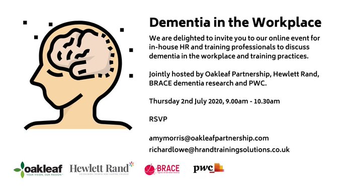 kitsonboyce_'s tweet photo. @CmaCreek  Partner here at Kitsons has been invited to speak @AlzheimersBRACE event for #HR /training professionals about #dementia in the Workplace. Marjorie will share her experiences of working with people living with dementia, through her careers as a nurse and a solicitor 👇 https://t.co/baLjyC2G3N