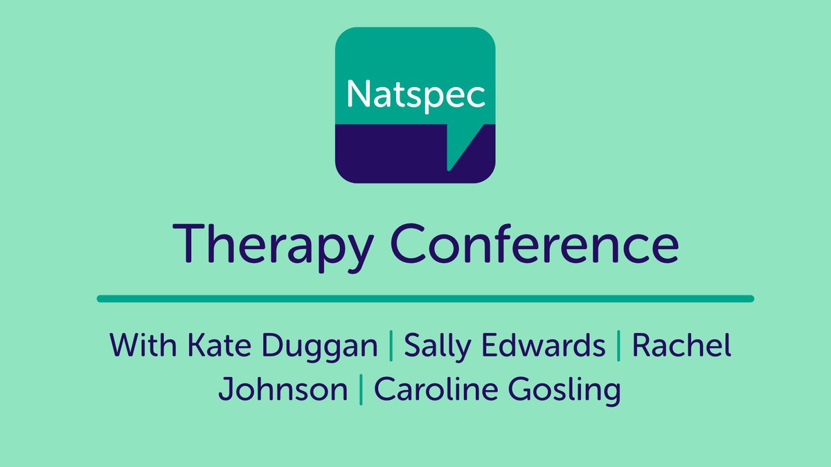At our upcoming Therapy Conference, we’re joined by Kate Duggan from <a href="/SeashellTrust/">Seashell</a> to discuss her research project on the barriers faced by therapist in evidencing the impact of their input. Register now: natspec.org.uk/events/natspec…