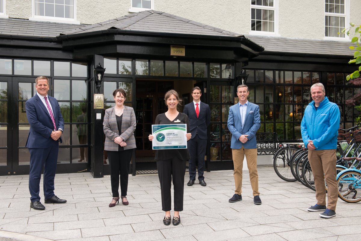 Well done to the team @BallygarryHouse, #Kerry, the first hotel to have completed <a href="/Failte_Ireland/">Fáilte Ireland</a>’s #COVID19 Safety Charter which aims to give comfort and reassurance to customers and employees as they welcome visitors safely to the hotel.

Apply here: bit.ly/3grnQAz