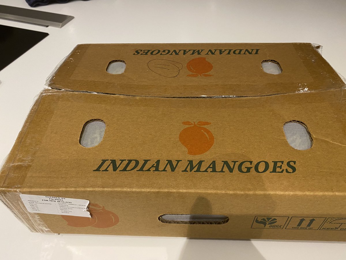 For this who missed the initial consignment of Indian mangoes-pleased to announce that KESAR Mangoes have finally arrived in NZ & r avail at all major Indian Grocery shops Don’t let go of this rare opp to enjoy this sweet & delicious variety @IndiainNZ @APEDADOC @MukteshPardeshi