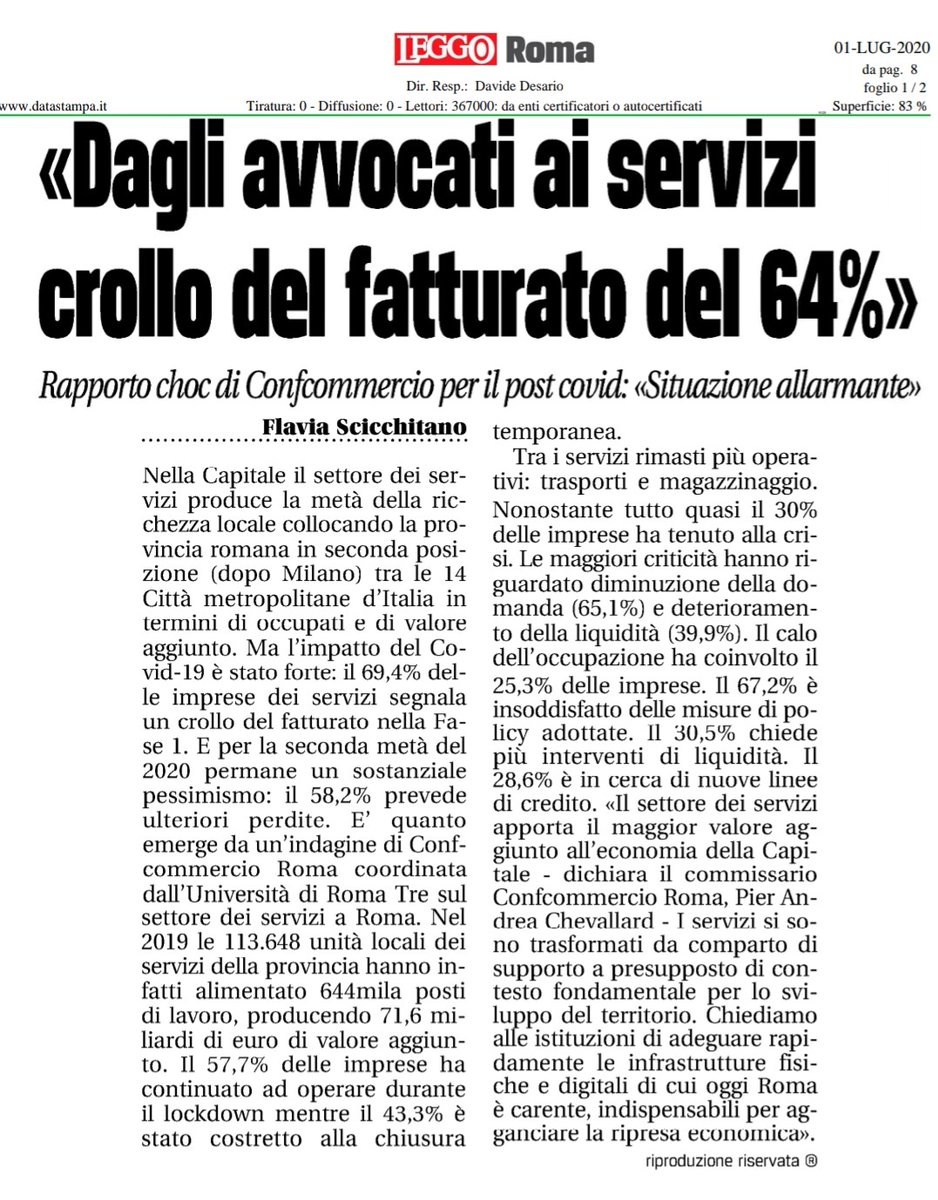 Confcommercio Roma tweet media