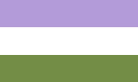 the genderqueer flag as baskin robins rock ‘n pop swirl sherbert !!!