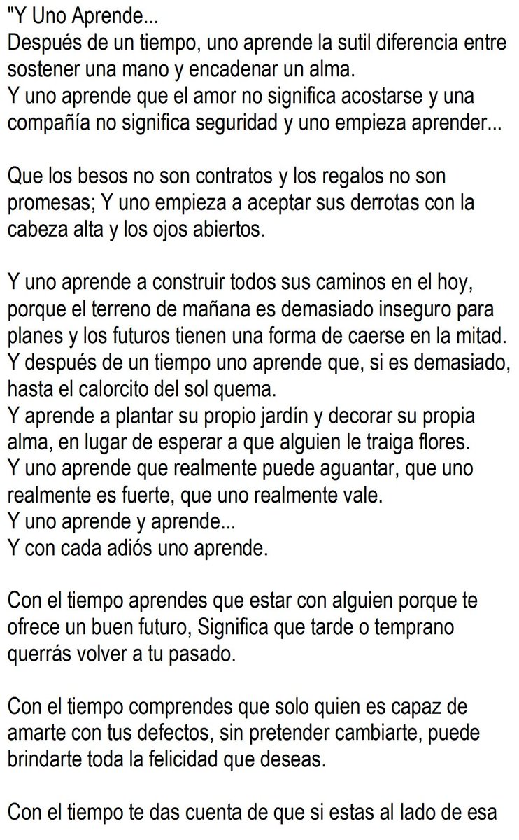 AGBLIHAHA's tweet photo. Gran poema para la reflexión en estos momentos de Pandemia 
"Con el tiempo uno Aprende" de
Verónica A. Shoffstall https://t.co/Vq7754bapV