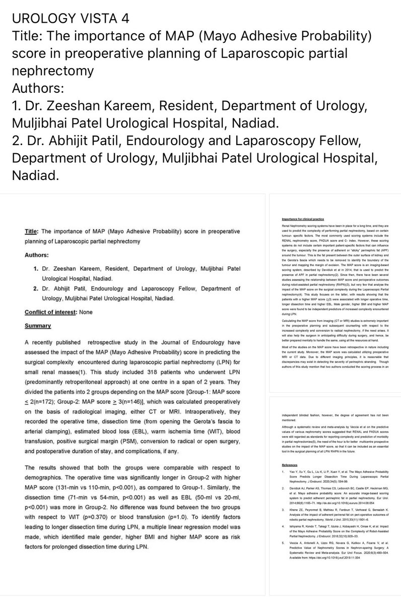 Zeeshan Kareem (@zeeshankareem11) on Twitter photo Learning is a daily process!! Do read my article on Urological Society of India Facebook group on MAP(Mayo Adhesive Probability) score and its clinical implications in practice!!@usisecretary <a href="/IndianJUrology/">Indian Journal Of Urology</a> Learning is a daily process!! Do read my article on Urological Society of India Facebook group on MAP(Mayo Adhesive Probability) score and its clinical implications in practice!!@usisecretary <a href="/IndianJUrology/">Indian Journal Of Urology</a>