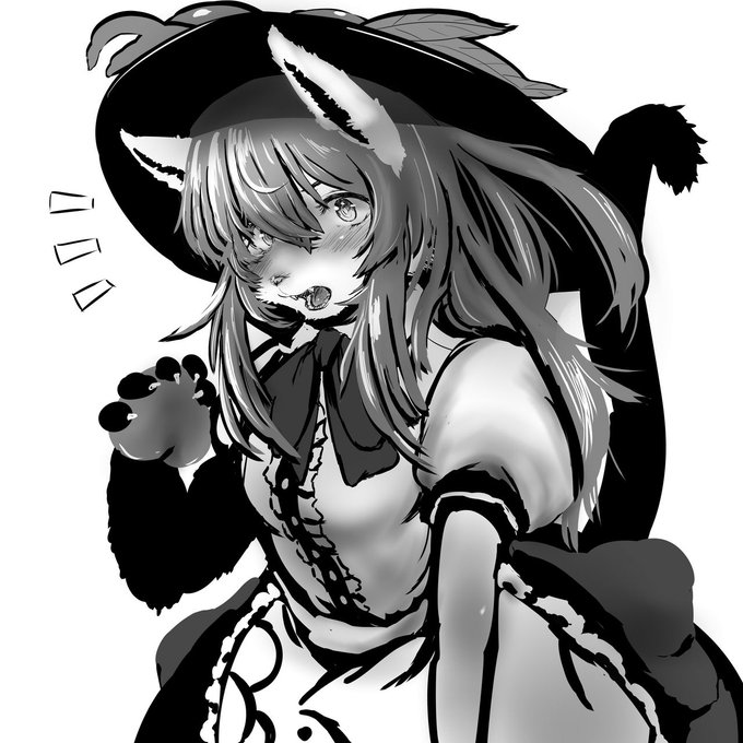 ケモ天子ちゃん落書き 