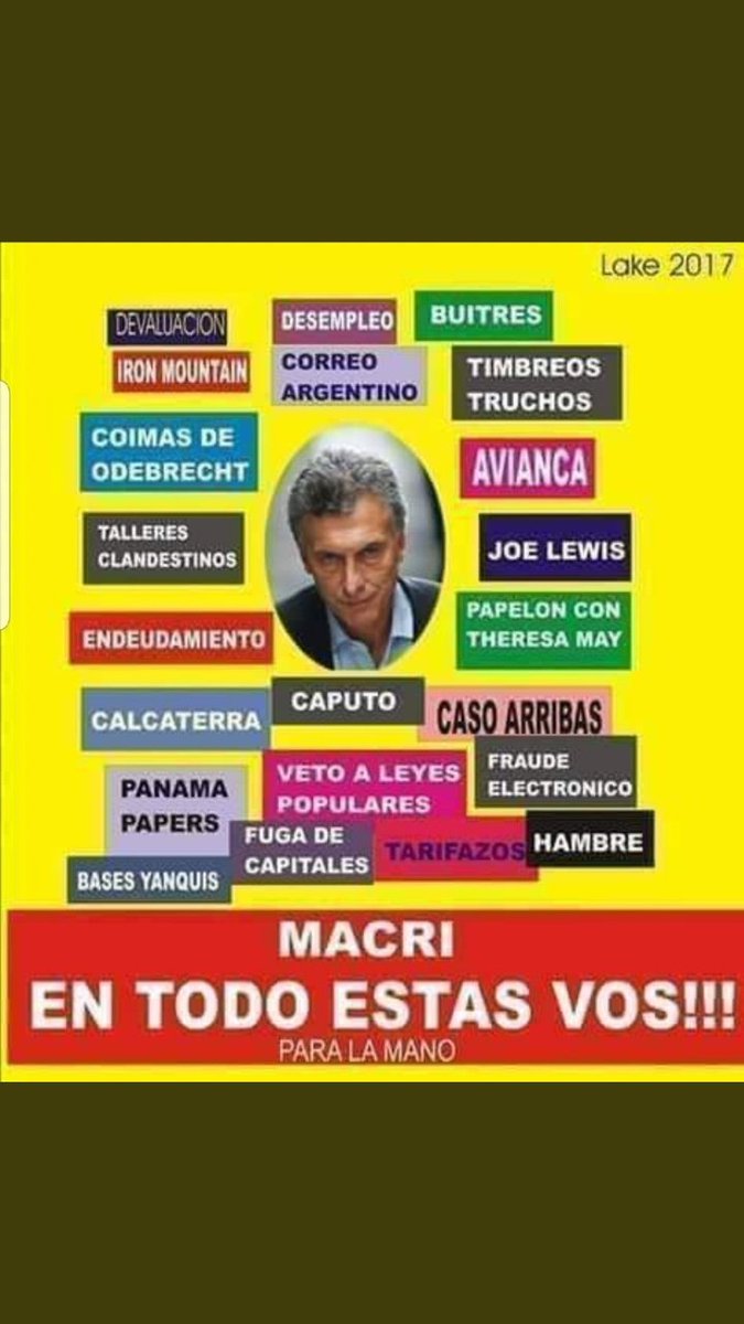 Marisa_del_63's tweet photo. @FOPEA @FOPEA Y Ustedes llaman ésto q Sucedió en 4 Años #Macrista LIBERTAD DE EXPRESIÓN Mejor dicho es LIBERTAD de >>#Espiar, de #Matar, de #Mentir, de #LawFare, #FakeNews(Falsas Noticias) de #Saquear, de #Estafar, de #Coimear y de #FUGAR, Ustedes integran la #MafiaMediáticaYJudicialPRO https://t.co/9umdnaEgAX