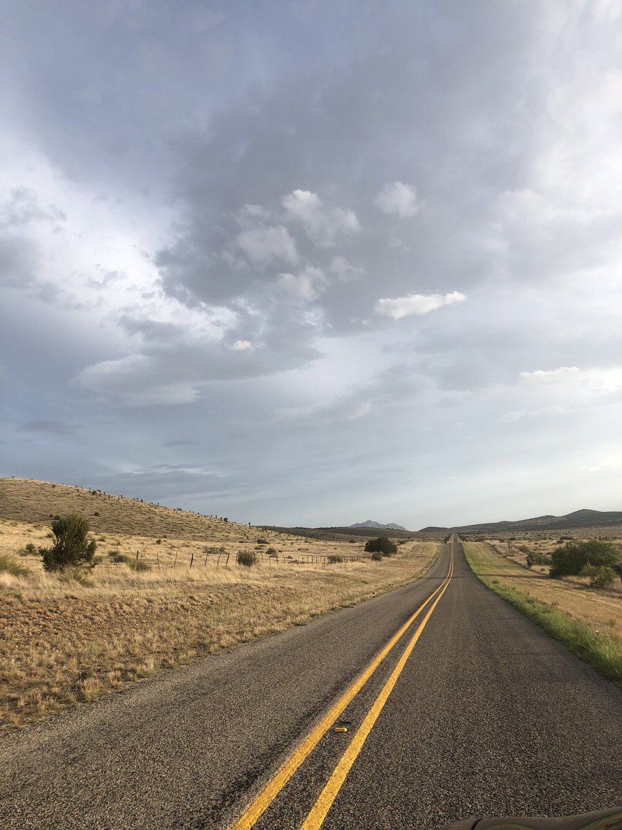 I don’t think I’ve had this much adrenaline pumping through me since my road trip across Africa. Things started out innocent. The last 32 miles before the road ended, and turned into a loose gravel road descending into pinto canyon, were lovely.
