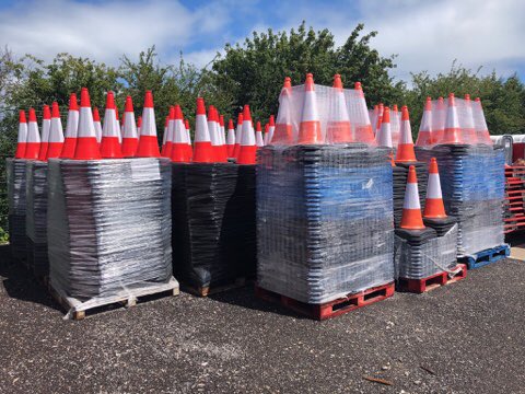 #Chapter8 #barriers #cones for sale or hire. Massive stocks available. Call 01963 364399