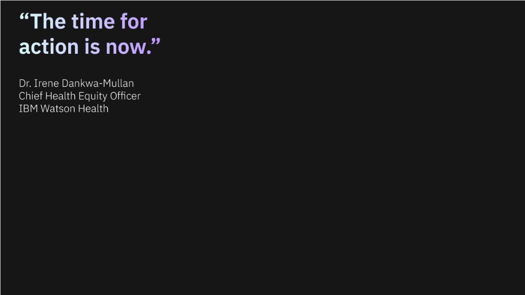 Quote from Dr. Irene Dankwa