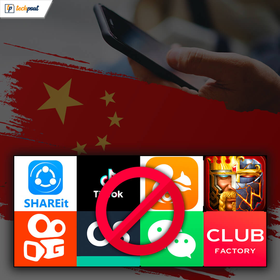 PoutTech's tweet photo. 59 Chinese apps banned in #India, including #TikTok, UC Browser, #CamScanner, #Shareit, WeChat, Helo, and so on. Check the full list of #bannedChineseapps here. https://t.co/SQGQmnAzOg

#BoycottChina #tiktokbanned #BoycottChineseProduct #Trending #technews #techpout https://t.co/DuEfYNshH0