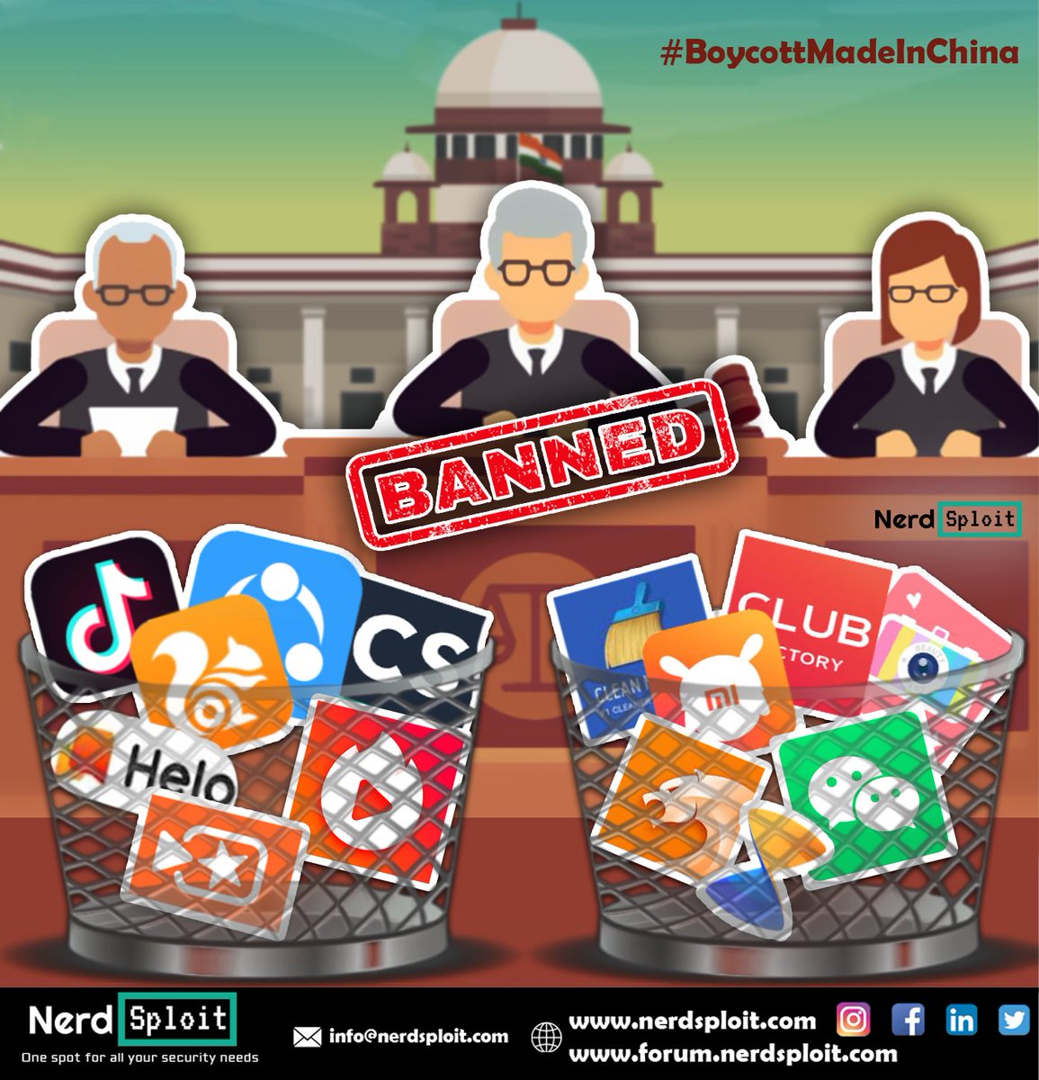 NerdsploitNS's tweet image. #boycott #china #chinesetiktokapp #tiktok #supportindia #nerdsploit #cybercrime #cyberattack #dataprotection #dataloss #chinavirus #chinavsindia #indiavschina #indiavschina🇮🇳🇨🇳 #malware #trojan #trojans #cybersecuritynewses #cybersecuritynews