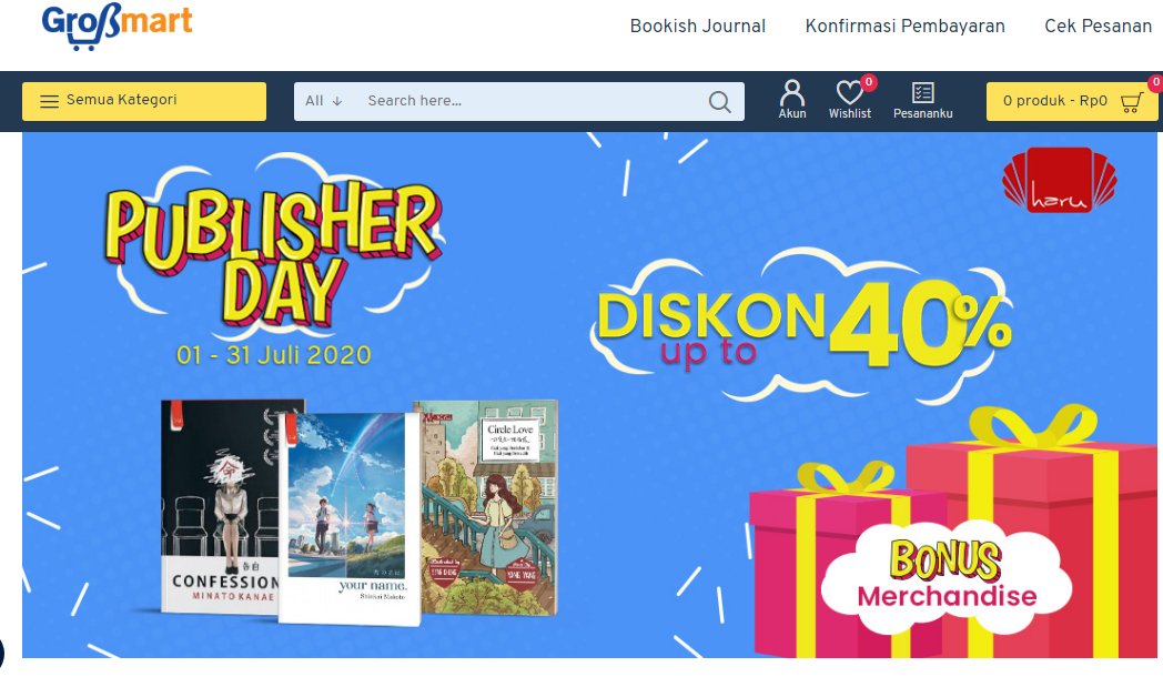grobmart's tweet photo. PUBLISHER DAY DIMULAI!!!!🎊🎊🎊🎉🎉🎉🎉🎇
.
mulai hari ini tgl 1 juli - 31 juli 2020 adalah harinya @penerbitharu diskonnya up to 40% dan kamu bisa dapatin bonus merch random 😫😫😲😲
.
info lengkapnya bisa cek di sini https://t.co/VQMPWhAtdh
#Grobmart #Publisherday #Haru https://t.co/4eaq0IK5Vb