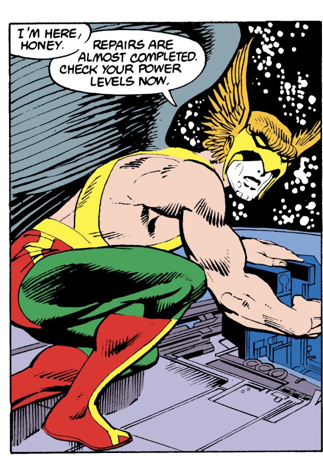 See, Hawkman needs an oxygen mask. No one likes to see this.